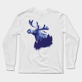 Moose Elk Nature Long Sleeve T-Shirt